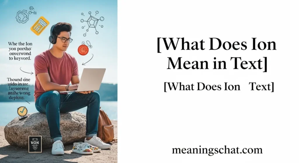 What Does Ion Mean in Text