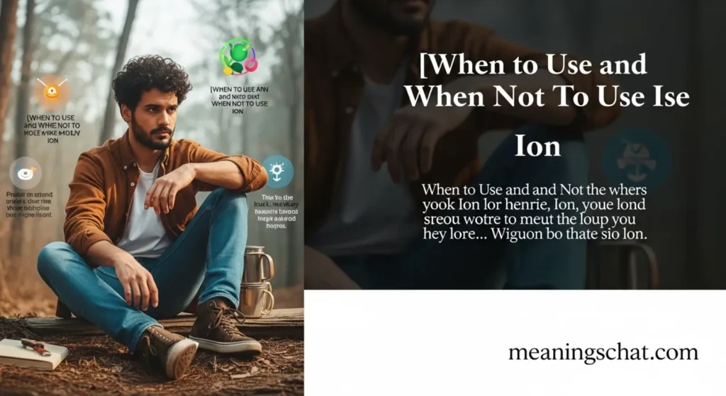When to Use and When Not To Use Ion