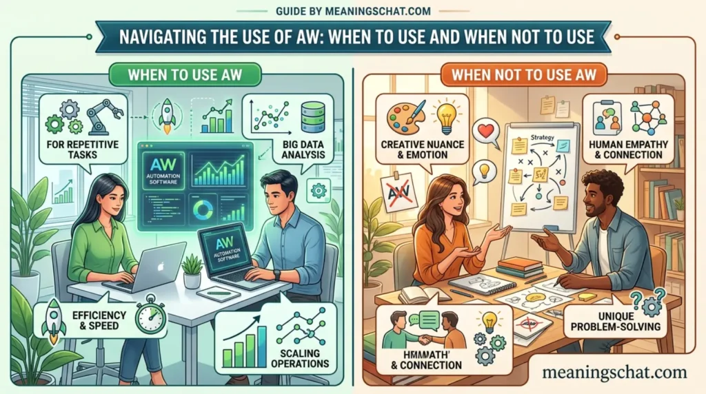 When to Use and When Not To Use AW