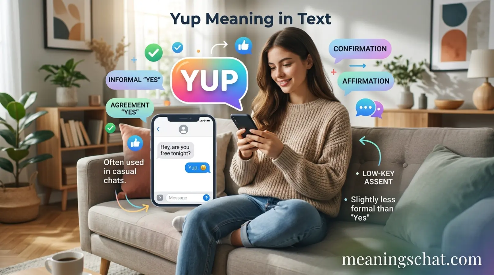 Yup Meaning in Text