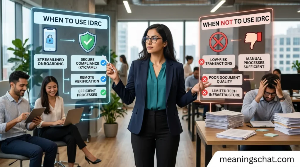 When to Use and When Not To Use IDRC