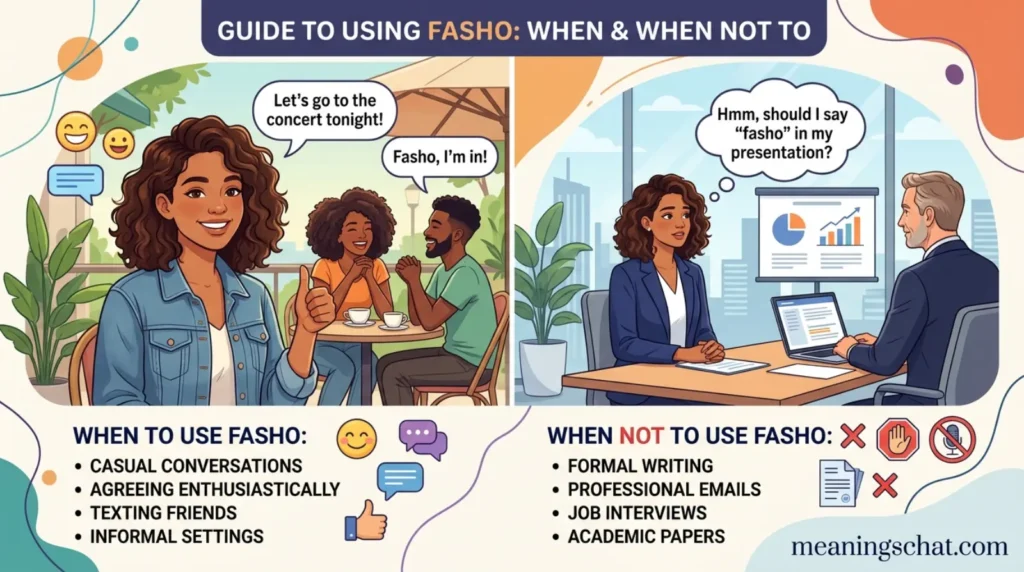When to Use and When Not To Use Fasho