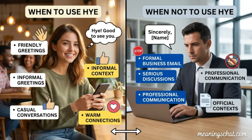 When to Use and When Not to Use Hye