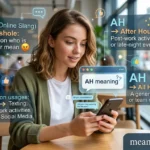 AH Meaning in Text