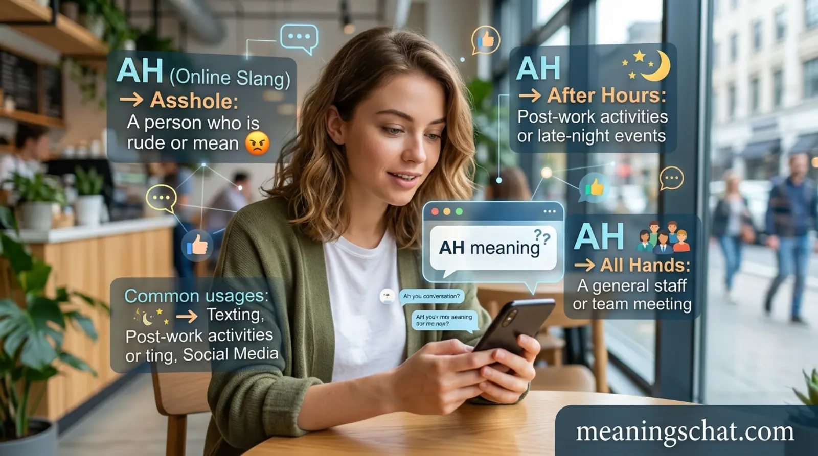 AH Meaning in Text