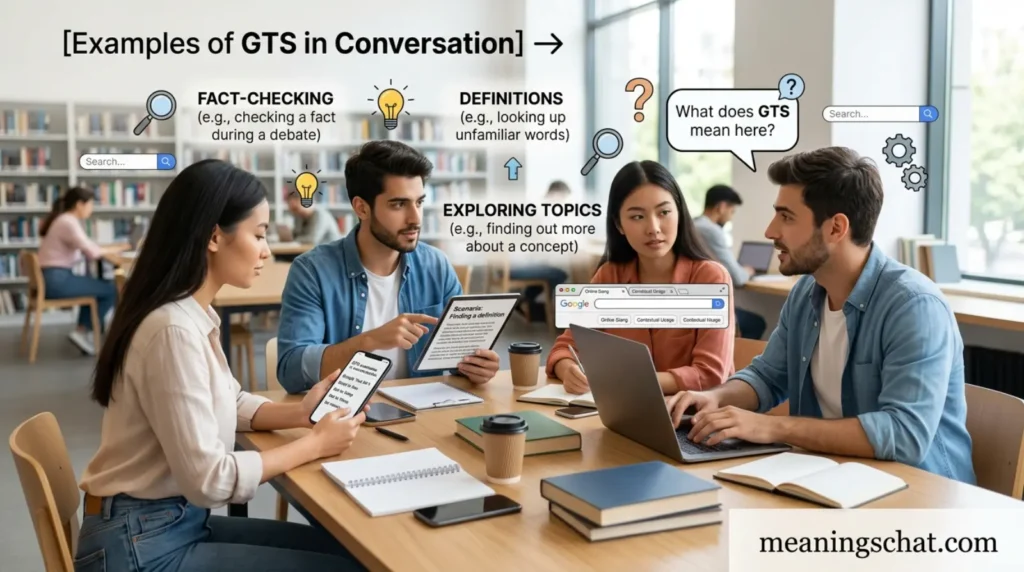 Examples of GTS in Conversation