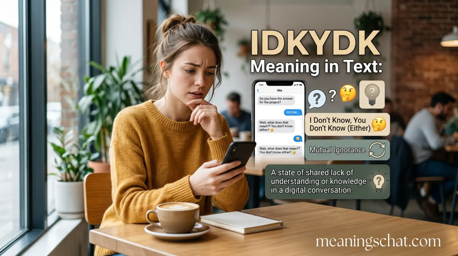 IDKYDK Meaning in Text