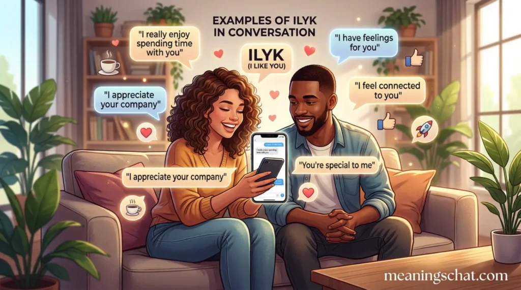 Examples of ILYK in Conversation
