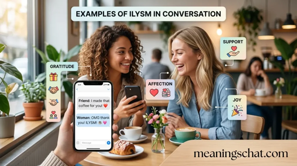 Examples of ILYSM in Conversation