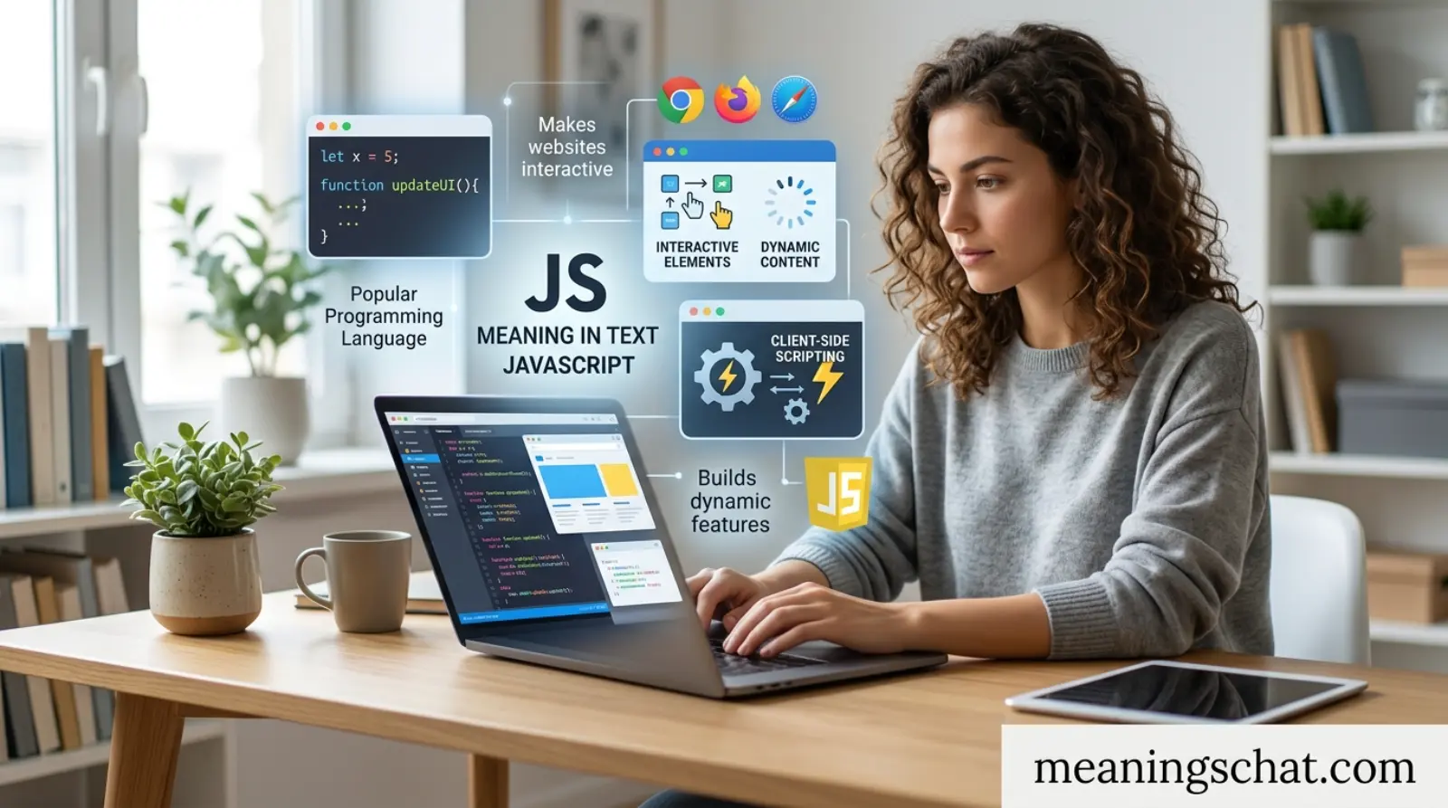 JS Meaning in Text