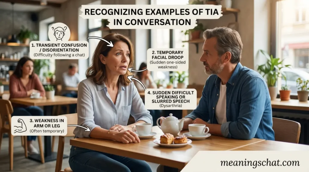 Examples of TIA in Conversation