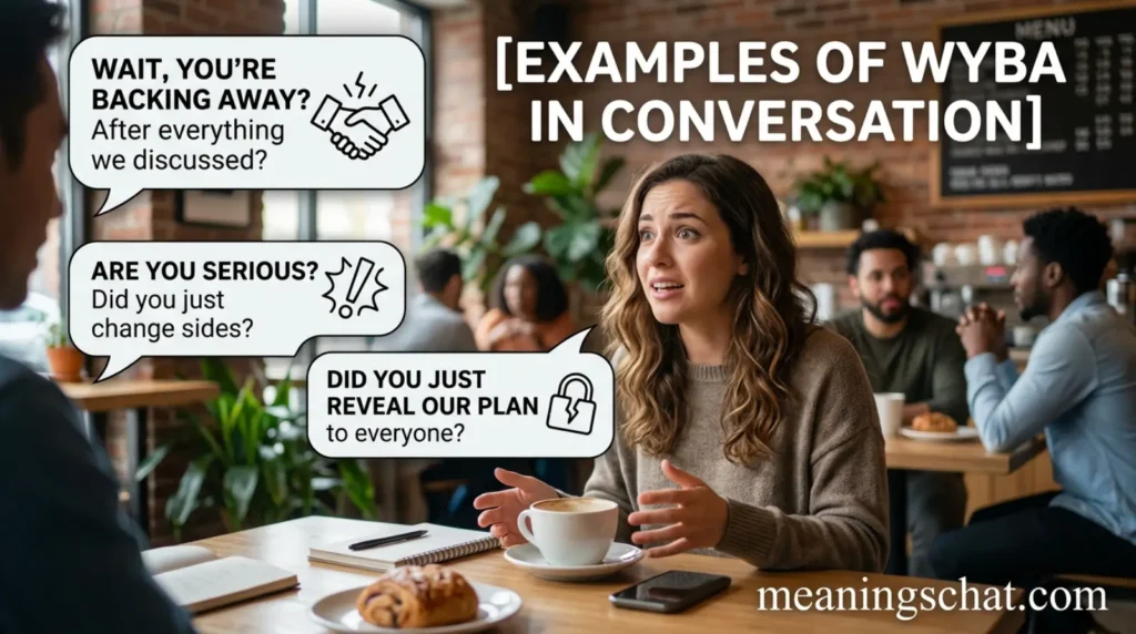 Examples of WYBA in Conversation