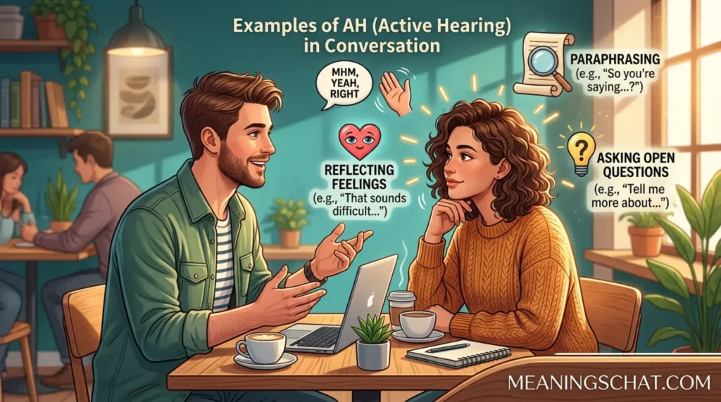 Examples of AH in Conversation