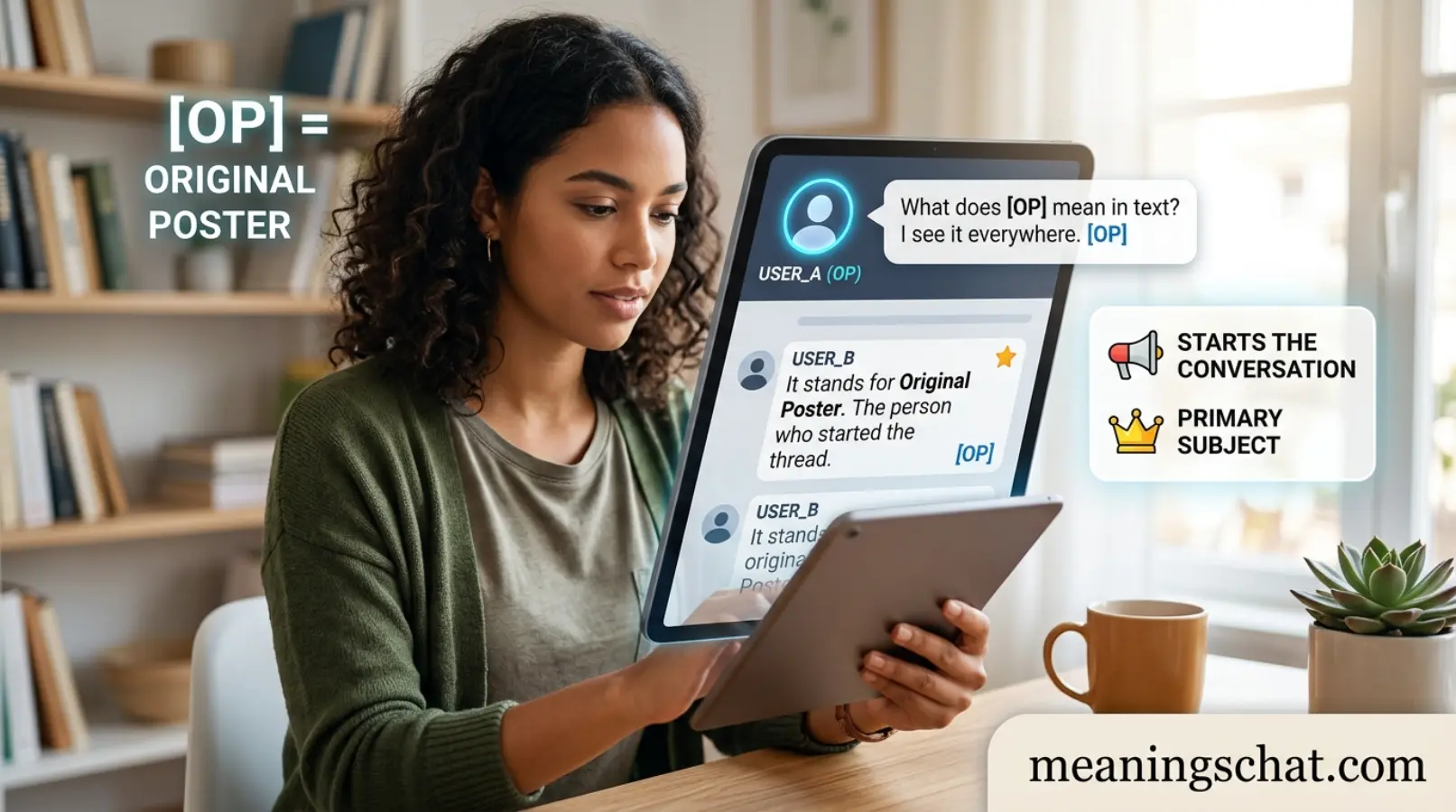 OP Meaning in Text