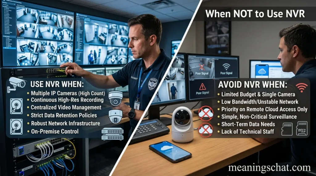 When to Use and When Not To Use NVR