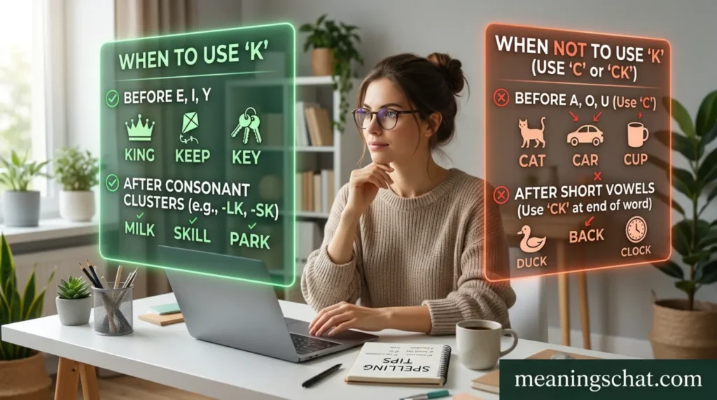 When to Use and When Not To Use “K”