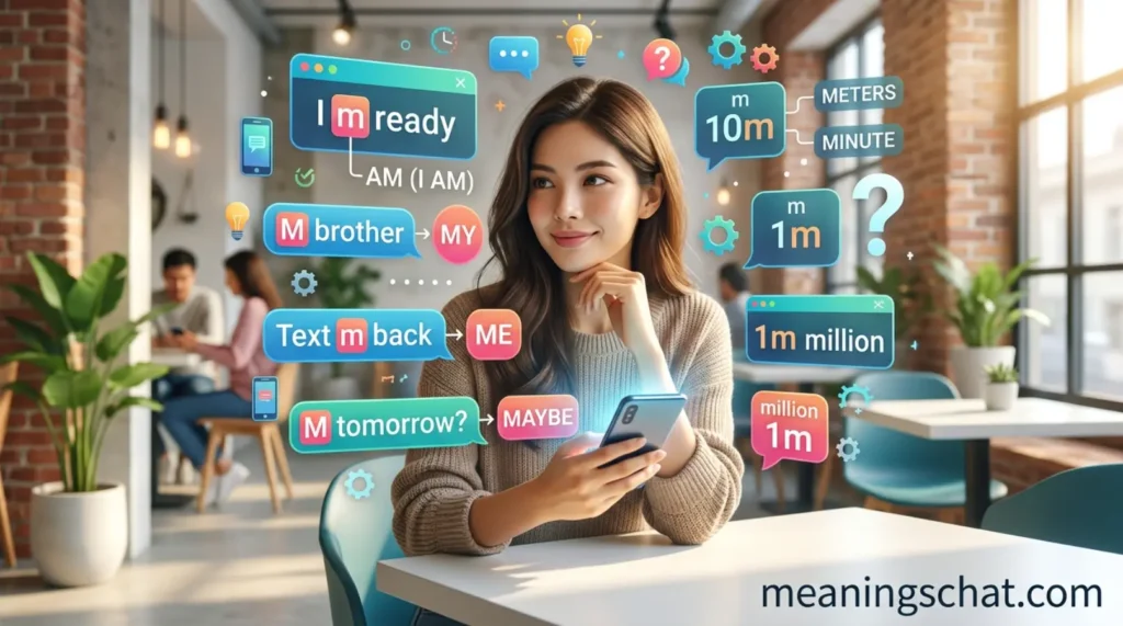 What Does m Mean in Text