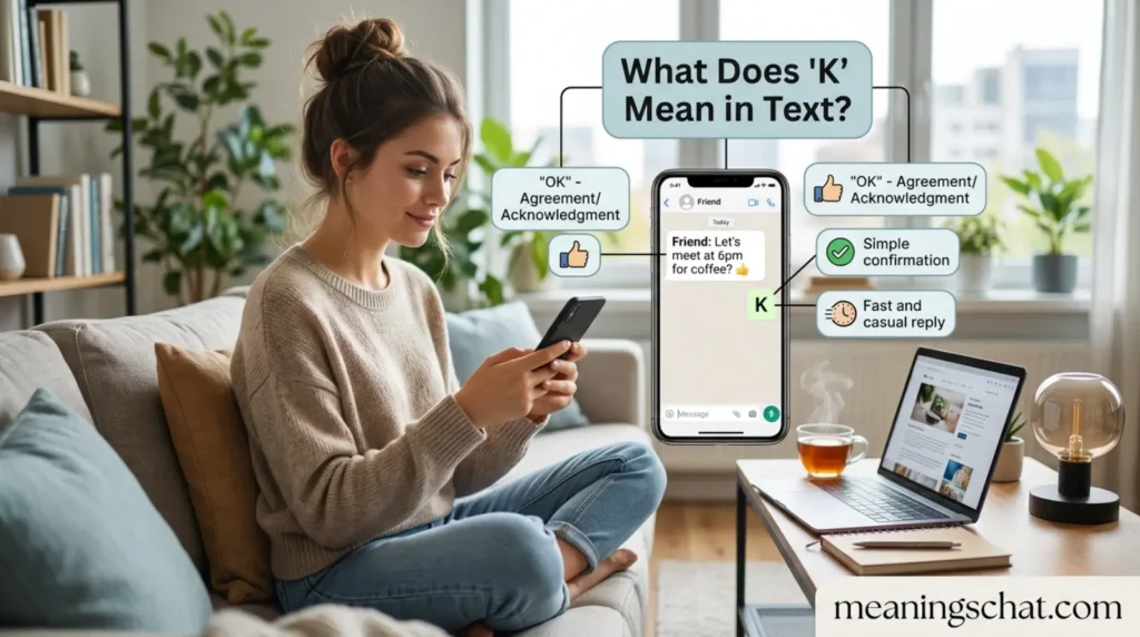 What Does “K” Mean in Text