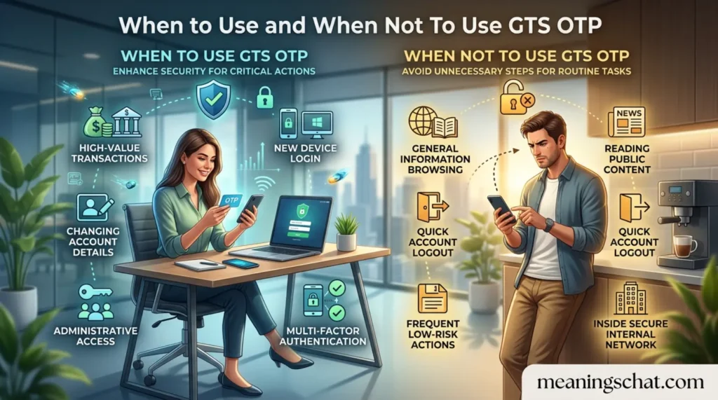 When to Use and When Not To Use GTS OTP