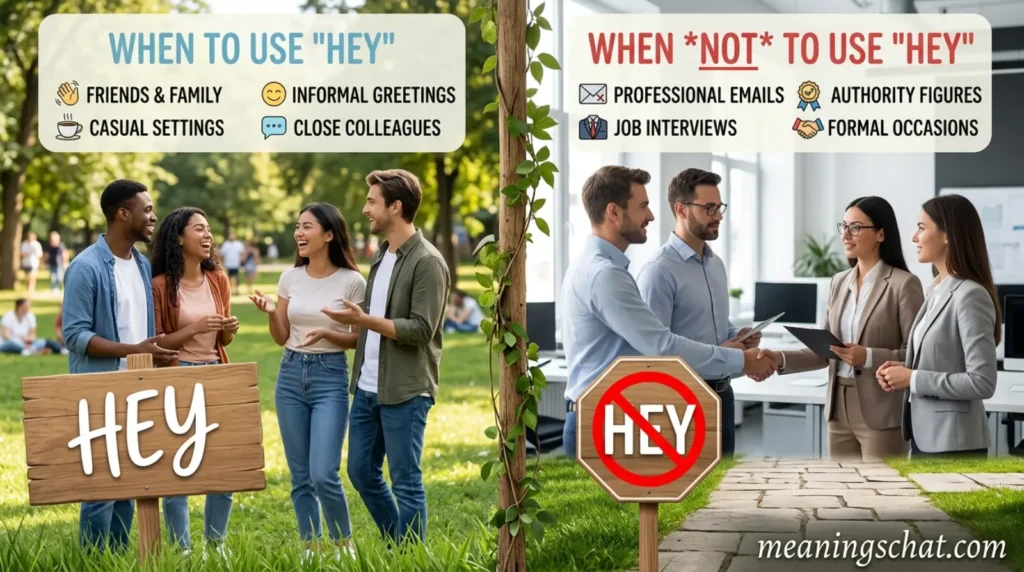 When to Use and When Not to Use “Hey”