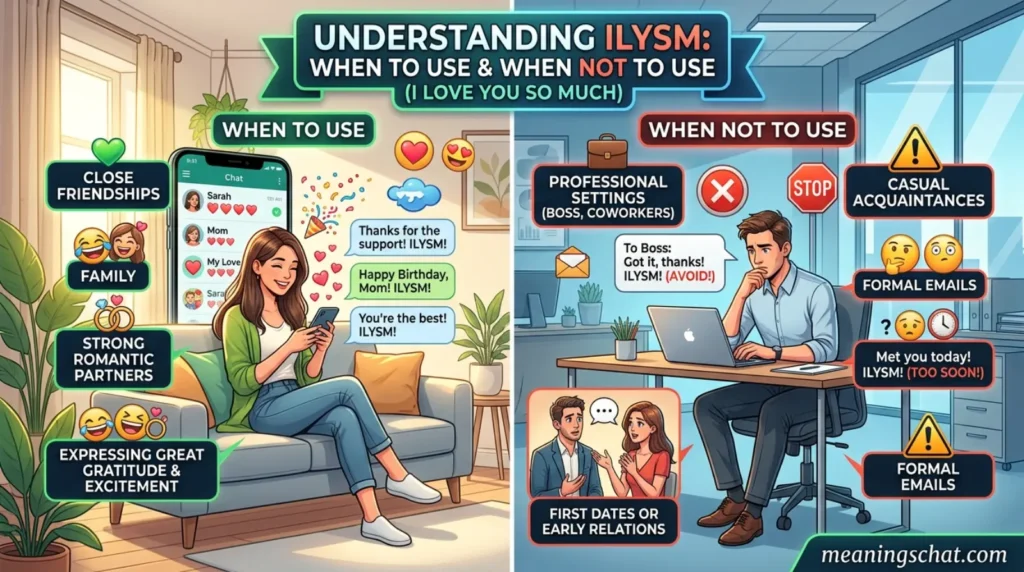 When to Use and When Not to Use ILYSM