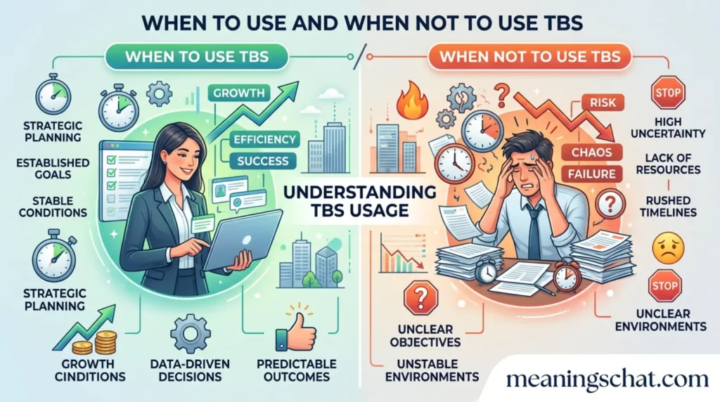 When to Use and When Not To Use TBS