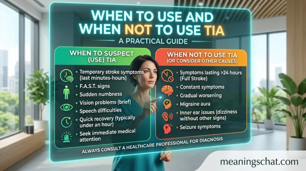 When to Use and When Not to Use TIA