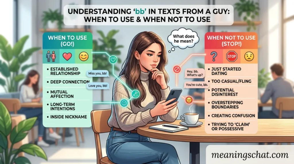 When to Use and When Not To Use bb Meaning in Text from a Guy