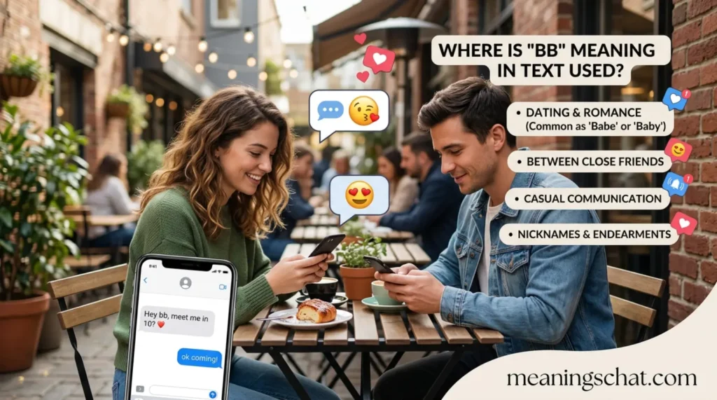 Where Is bb Meaning in Text from a Guy Used