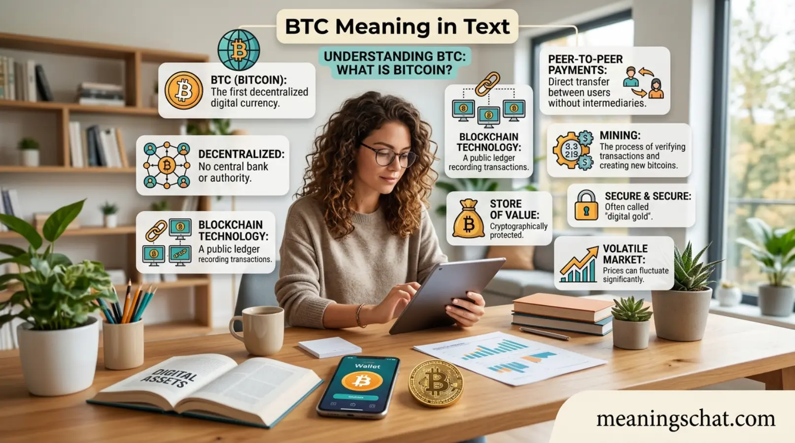 BTC Meaning in Text