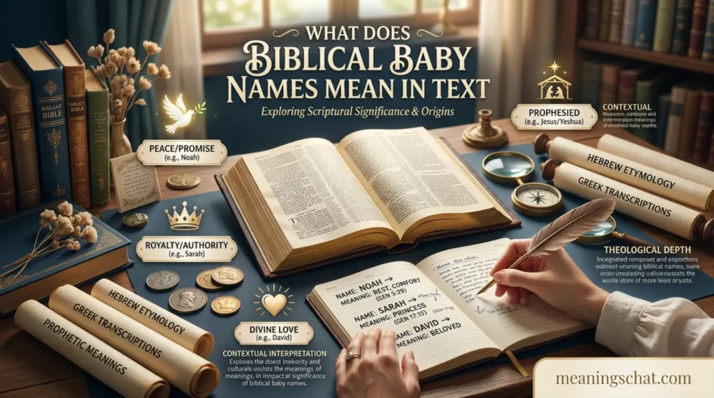 What Does Biblical Baby Names Mean in Text