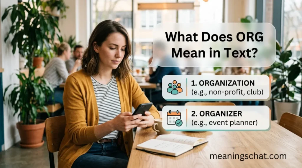 What Does ORG Mean in Text