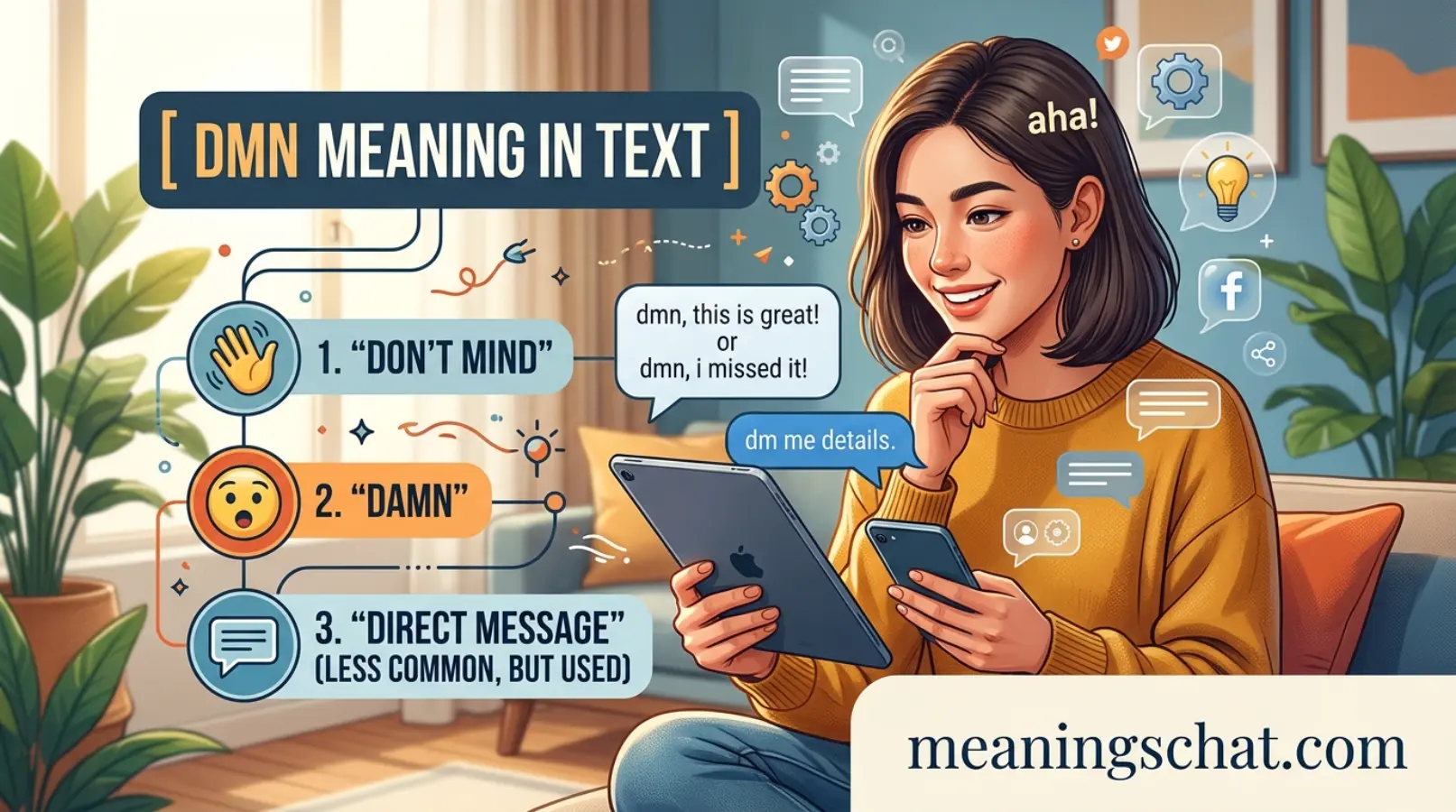 DMN Meaning in Text
