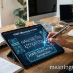 HWR Meaning in Text