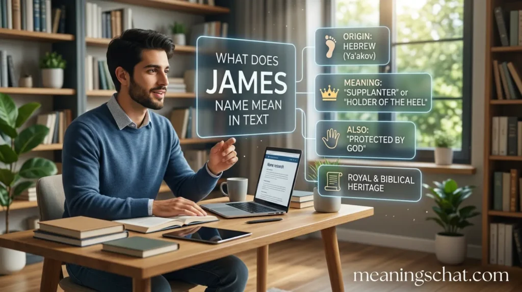 What Does James Name Mean in Text
