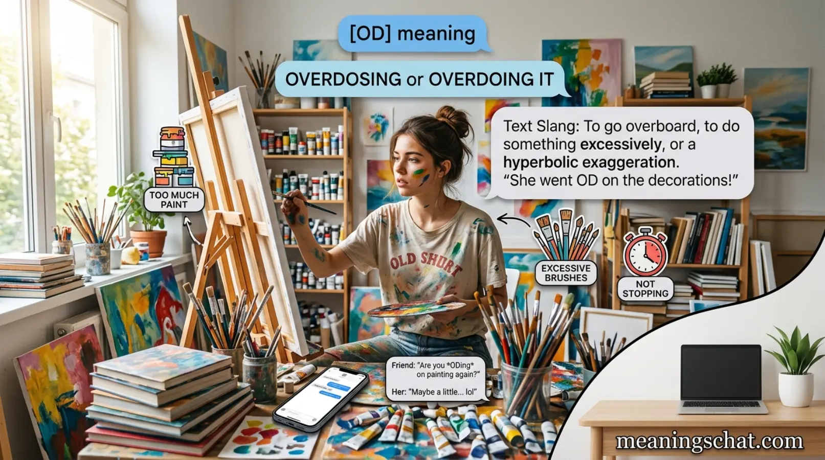 OD Meaning in Text