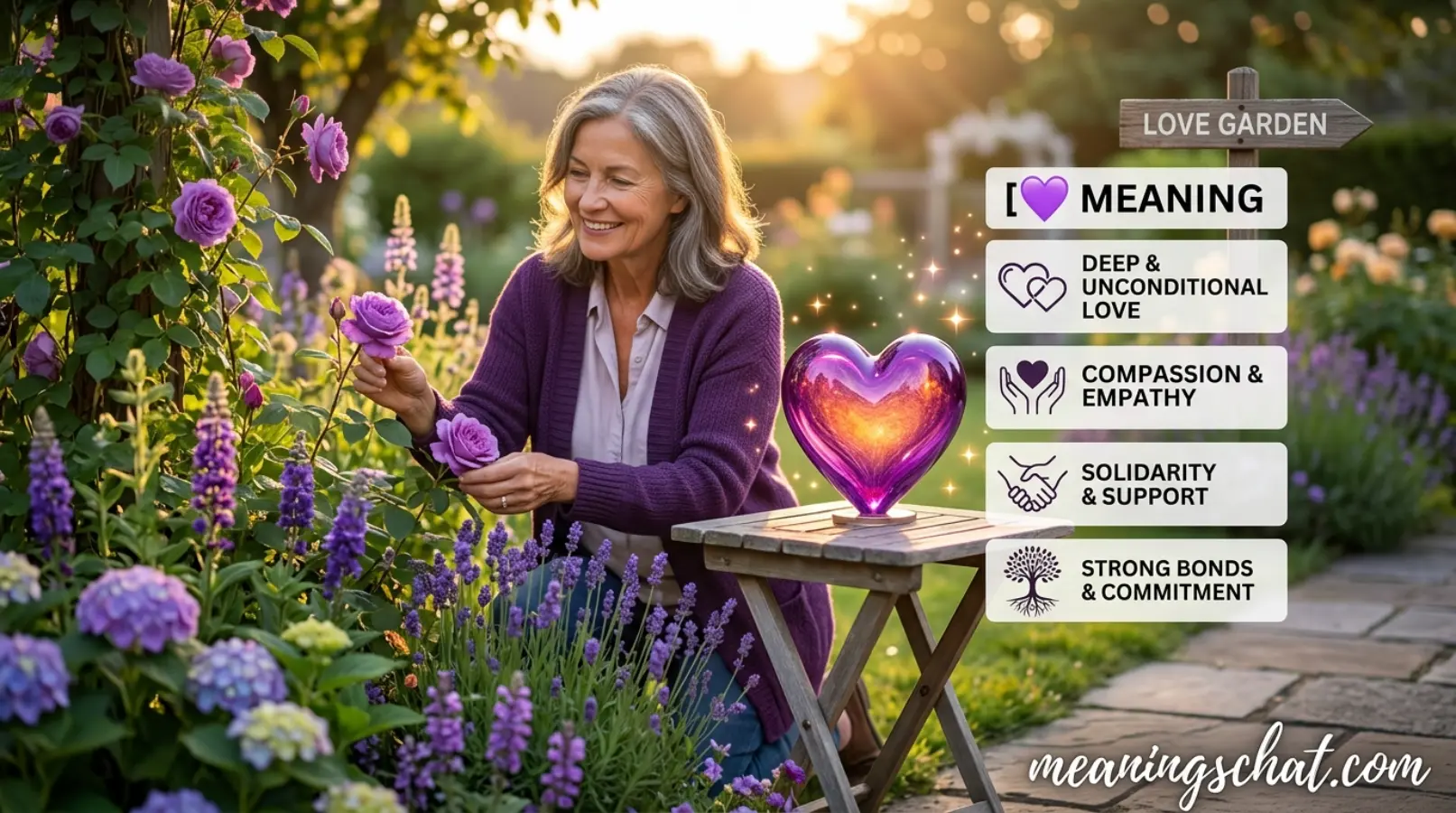 Purple Heart Emoji Meaning