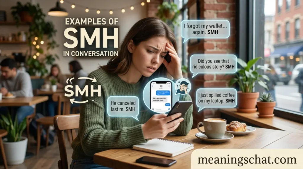 Examples of SMH in Conversation