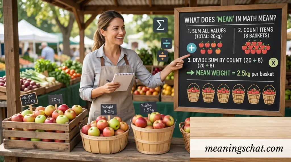 What Does Mean in Math Mean