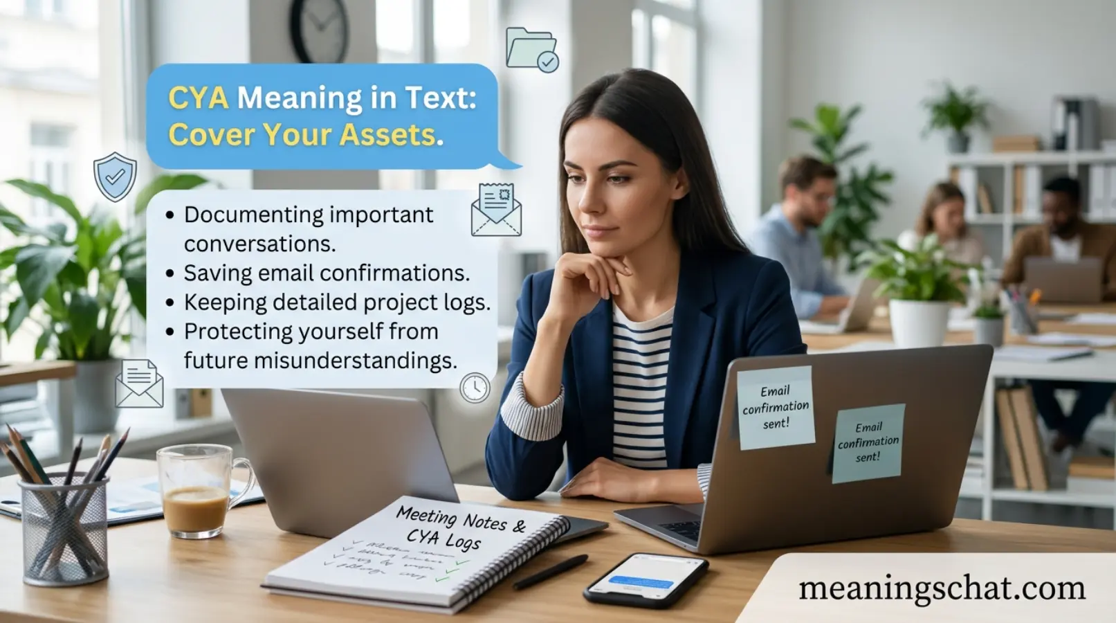 CYA Meaning in Text
