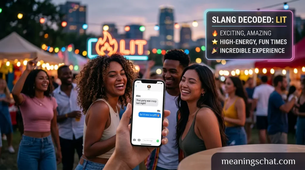 What Does lit Slang Meaning in Text