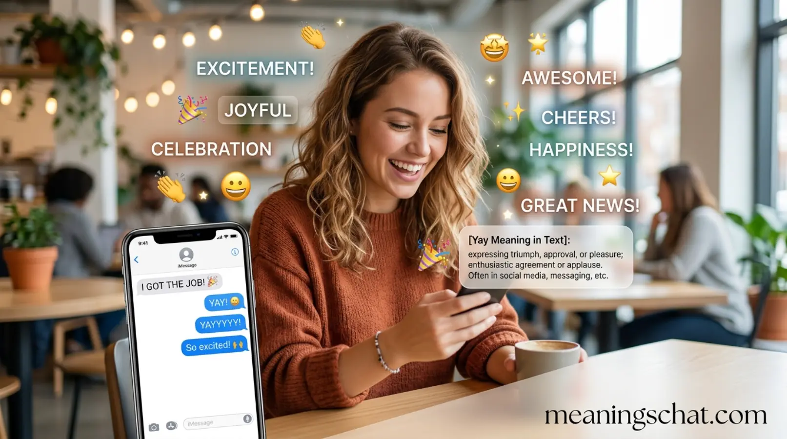Yay Meaning in Text