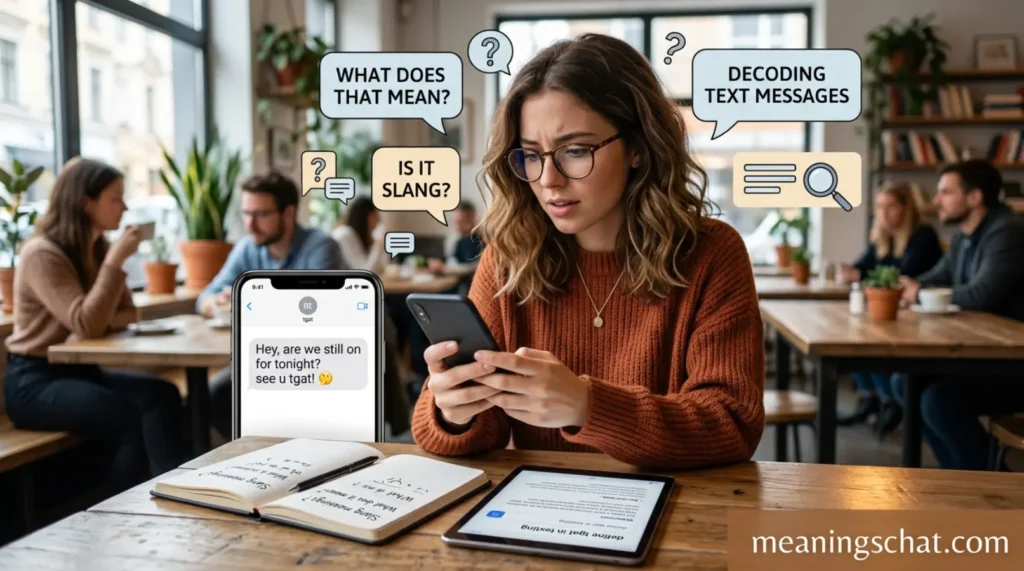 What Does tgat Mean in Text