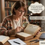 SIC Meaning in Text