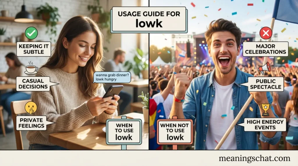When to Use and When Not To Use lowk