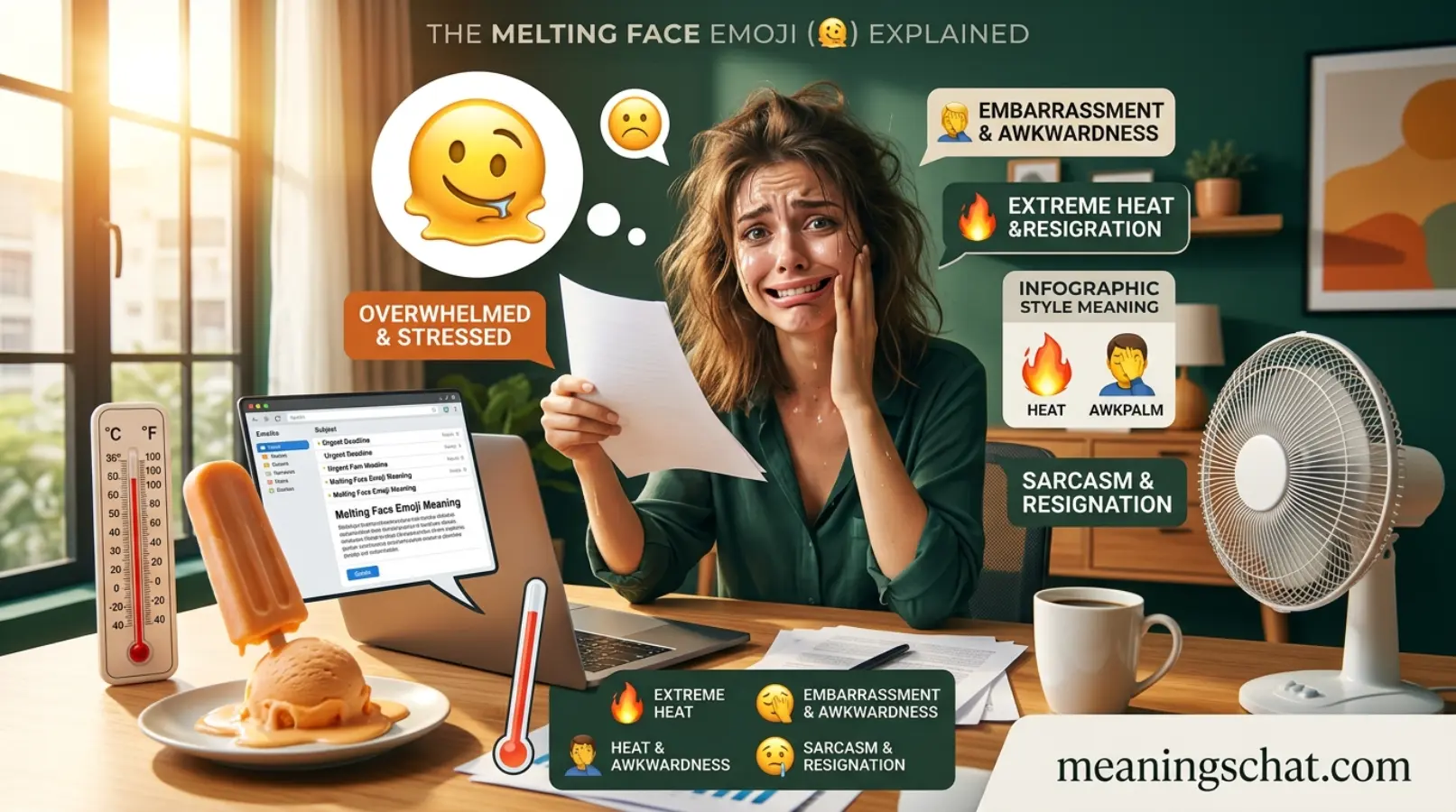 melting face emoji meaning