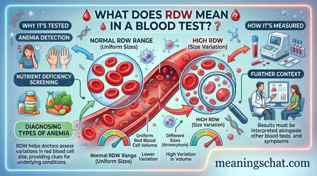 What Does RDW Mean in Blood Test