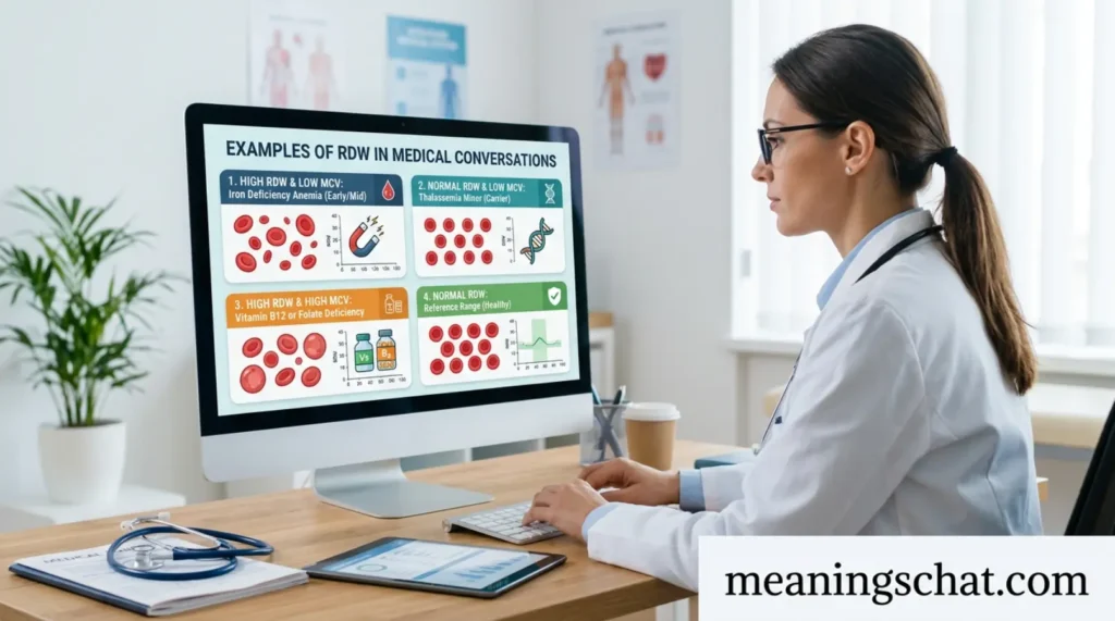 Examples of RDW in Medical Conversations