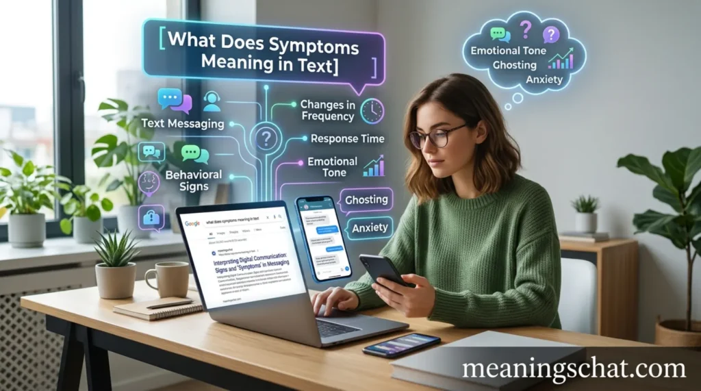 What Does Symptoms Meaning in Text