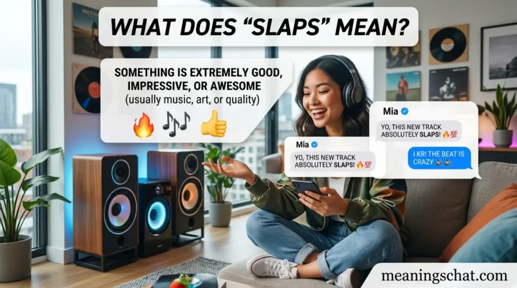 What Does Slaps Mean in Text
